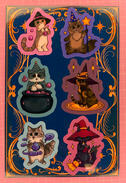 Cat Sticker Sheet Cat Sticker Sheet